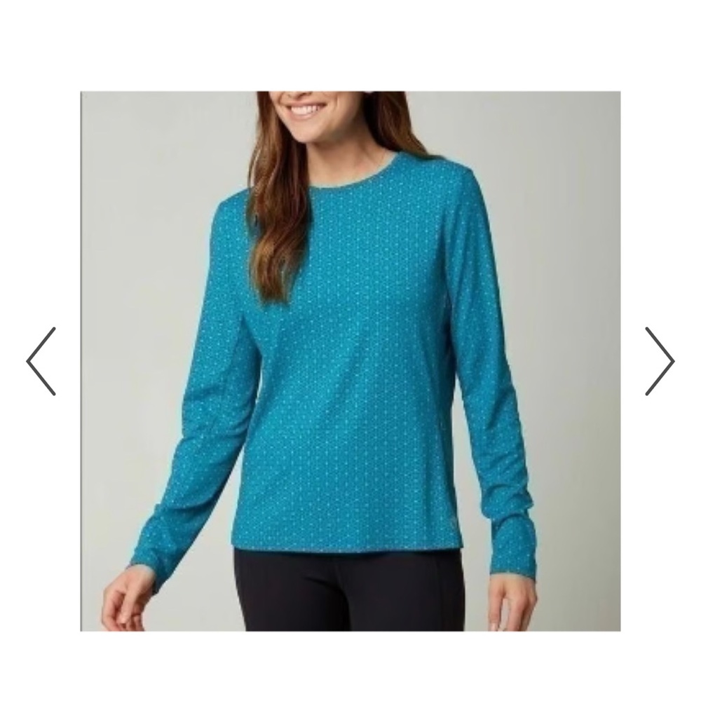 Hang Ten Blue Long Sleeve Crew Neck T-Shirt